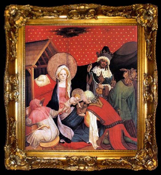 framed  Master Francke Adoration of the Magi, ta009-2